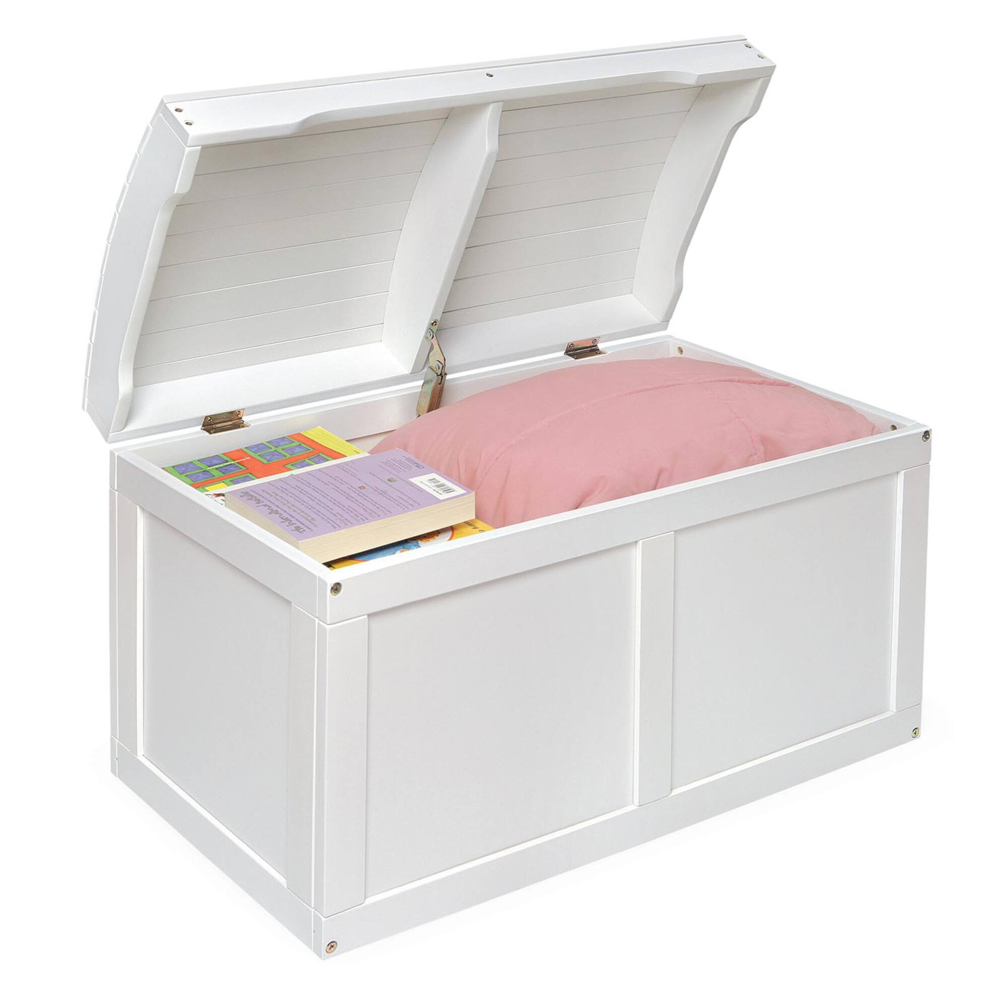Badger Basket Hardwood Barrel Top Toy Chest
